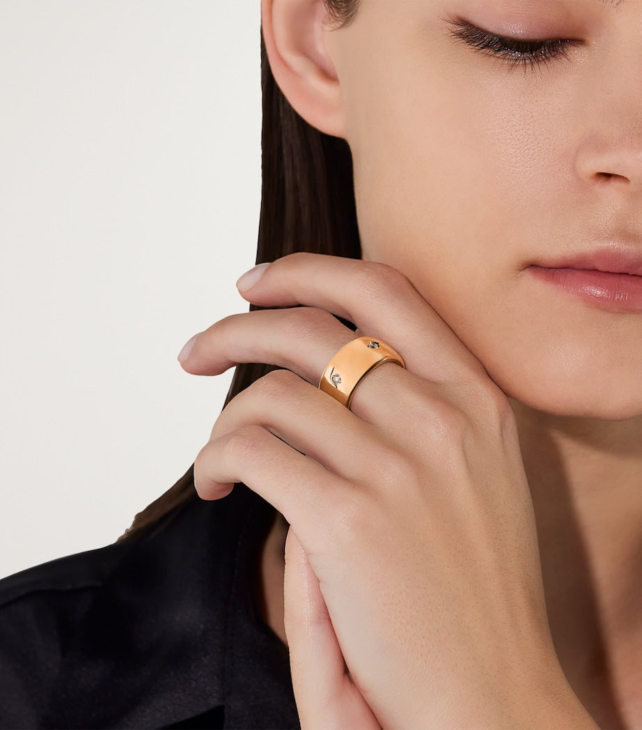 Pomellato Iconica rose gold diamond ring, UK version