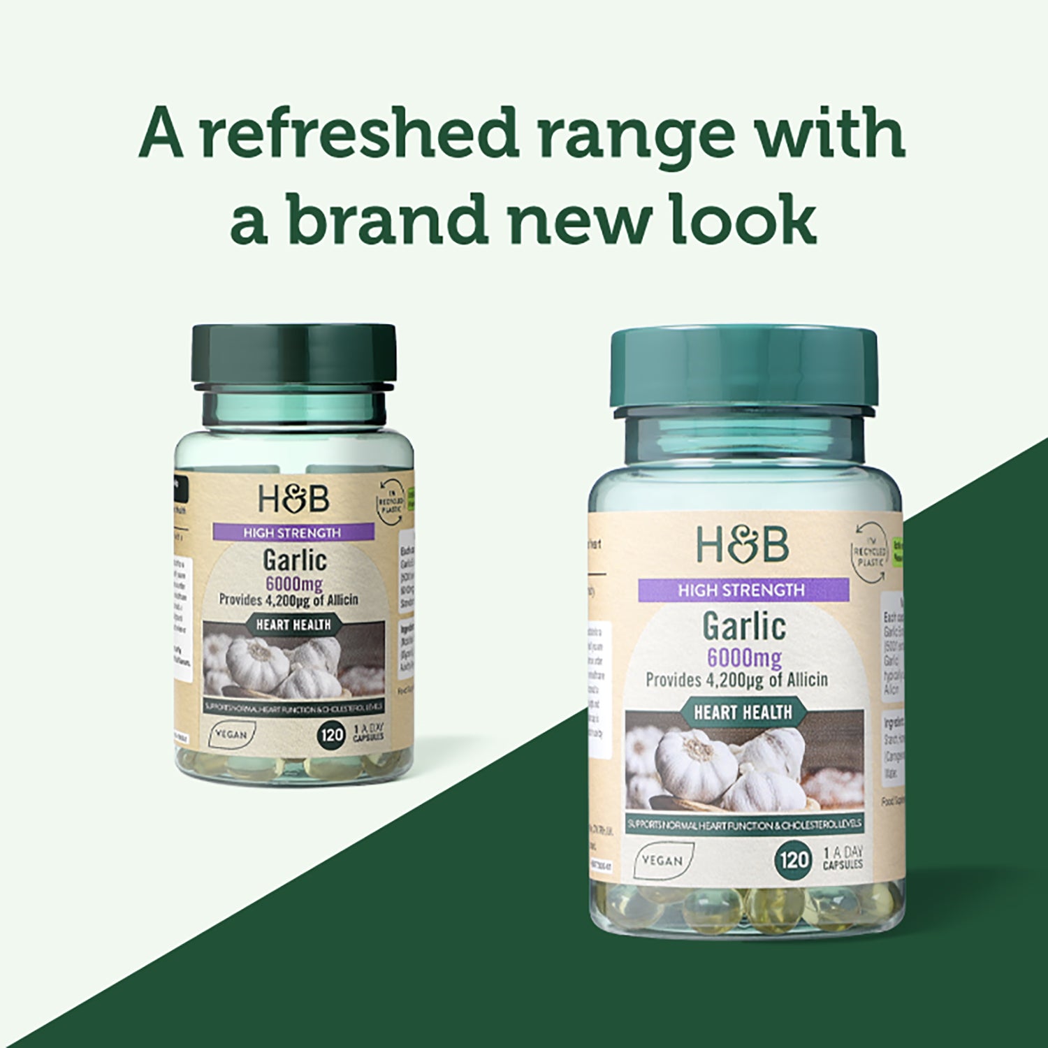 Holland & Barrett garlic capsules 6000mg, imported from the UK