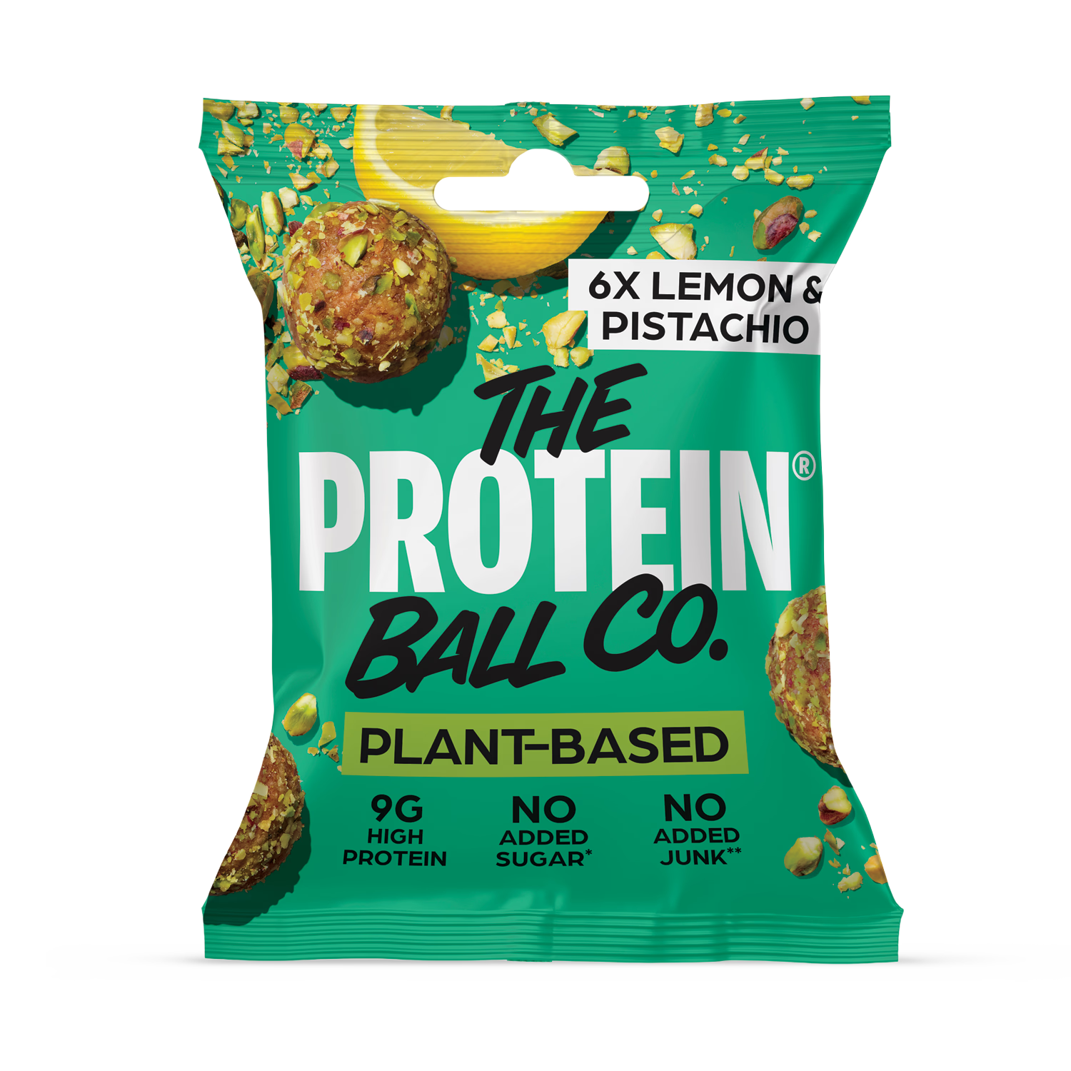 Ballsy plant-based energy balls Lemon & Pistachio case of 10 (British brand)