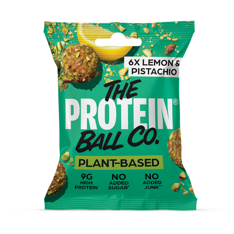 Ballsy plant-based energy balls Lemon & Pistachio case of 10 (British brand)
