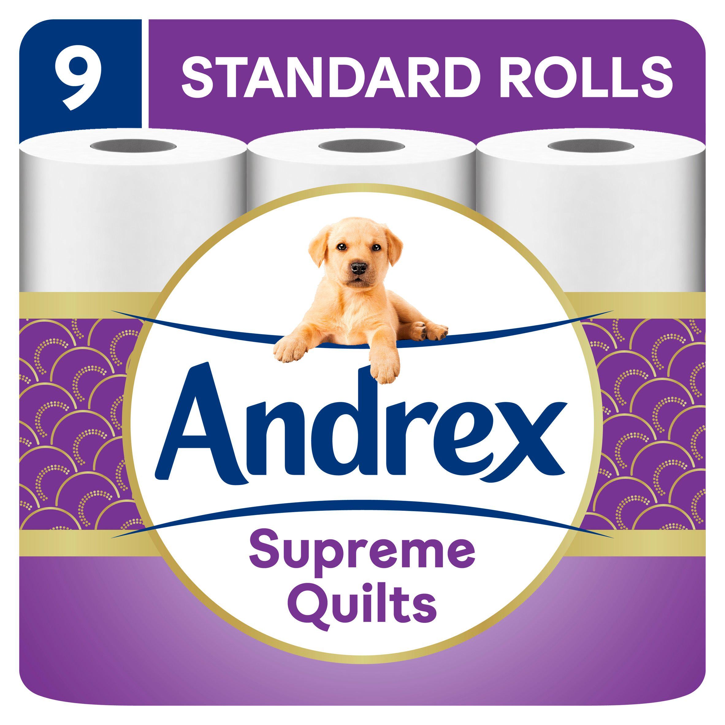 Andrex Supreme Quilts Toilet Roll 9 Rolls GOODS Sainsburys   