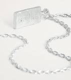 The Ouze sterling silver hallmark necklace, imported from the UK
