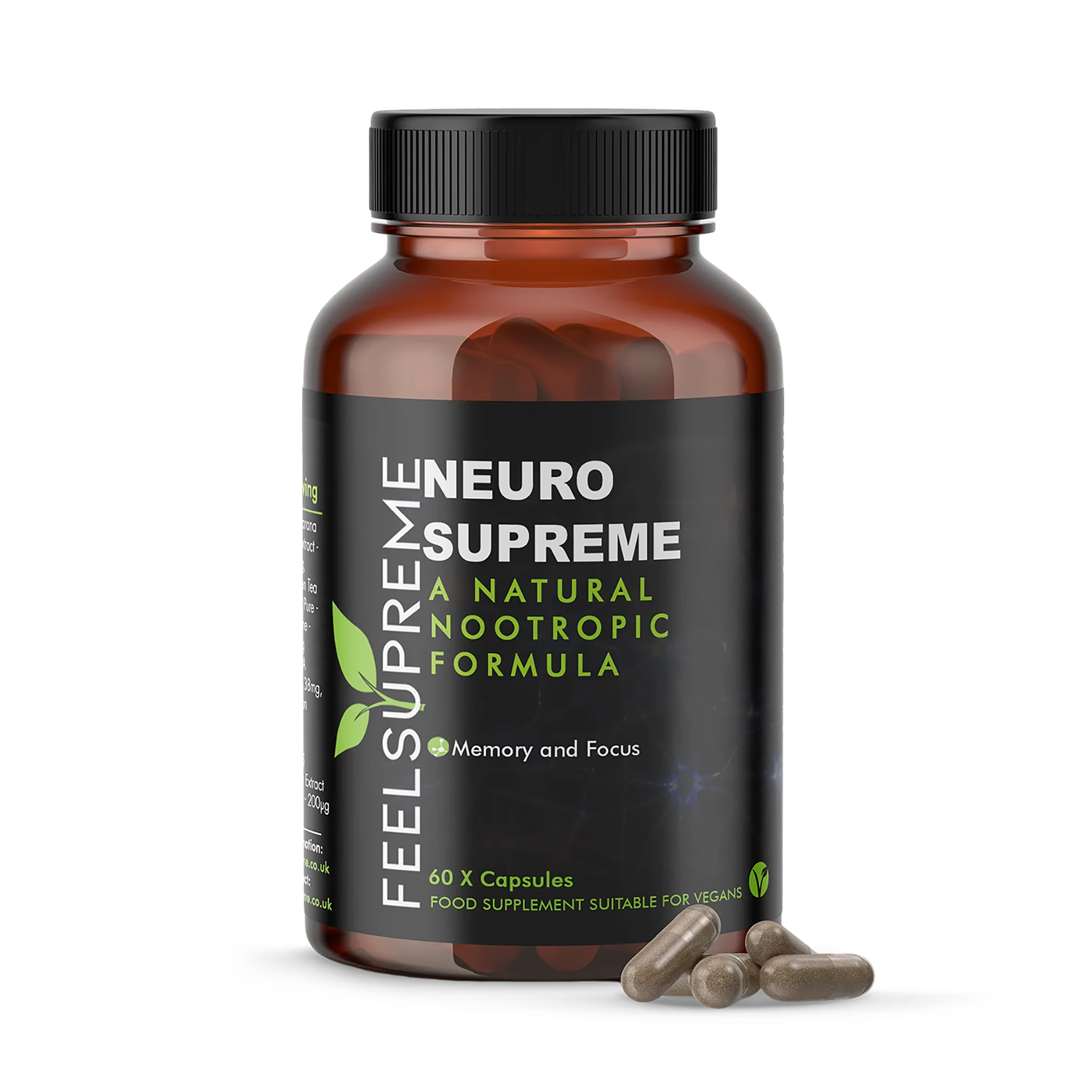 Feel Supreme Neuro Supreme nootropic formula 60 capsules - British product