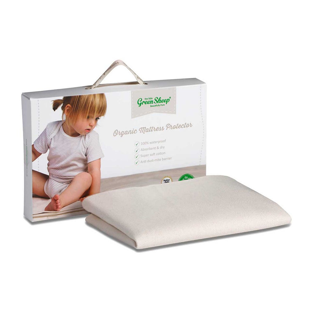 The Little Green Sheep Waterproof Moses Basket Mattress Protector - 30x70cm