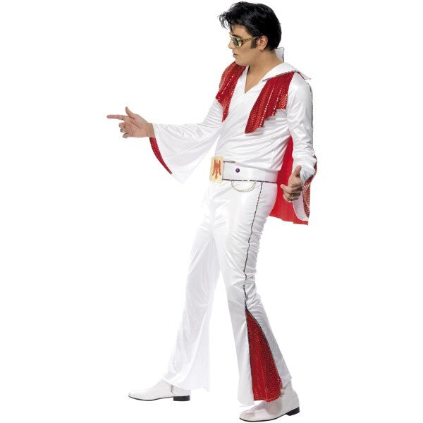 Smiffys Elvis costume in white and red (British brand)
