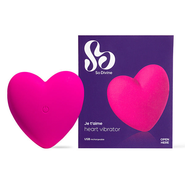 So Divine Je T'aime Heart Pebble Vibrator