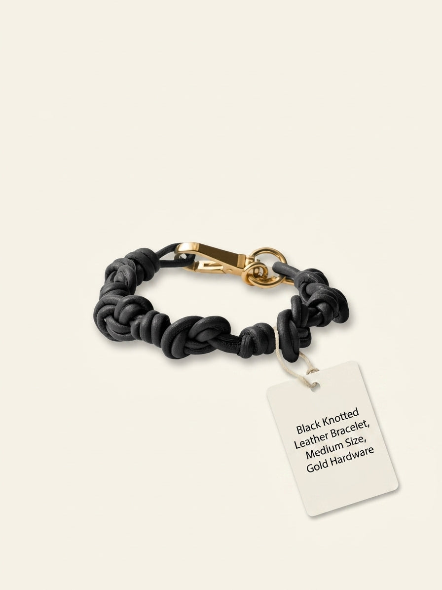 Prada braided leather bracelet, imported from the UK