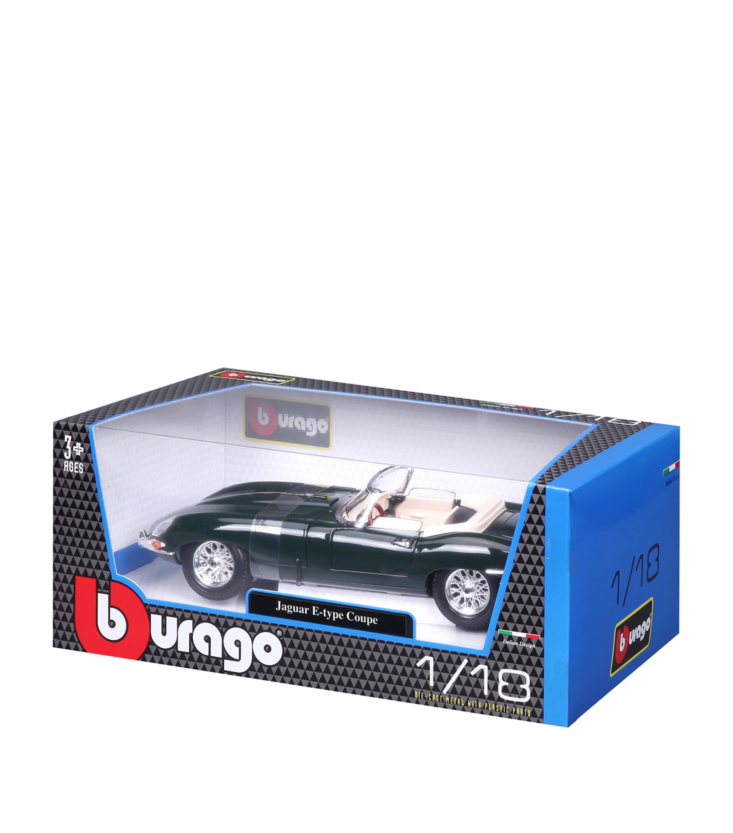 Bburago 1961 Jaguar E Cabriolet 1:18 scale model car - British product