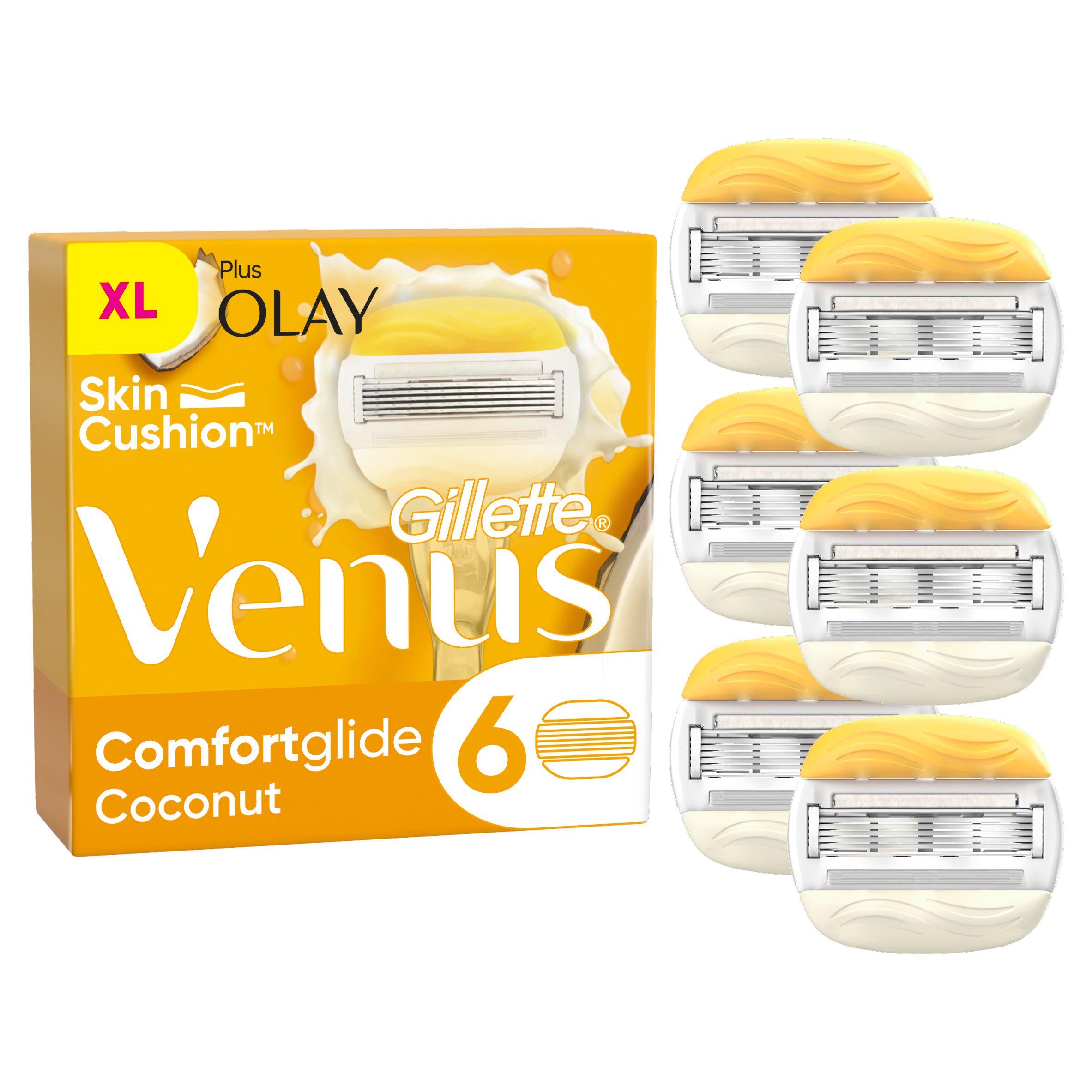 Venus Comfortglide Coconut plus Olay Razor Blades x6 GOODS Sainsburys   