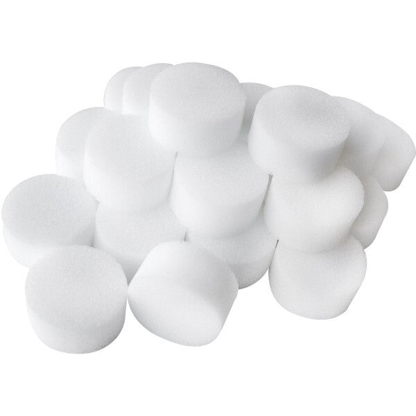 Smiffys white foam make-up sponges bag of 25, imported from the UK