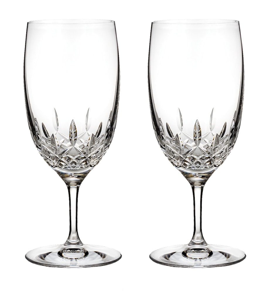 Waterford Lismore Essence iced beverage glasses, set of two 530ml (British brand)