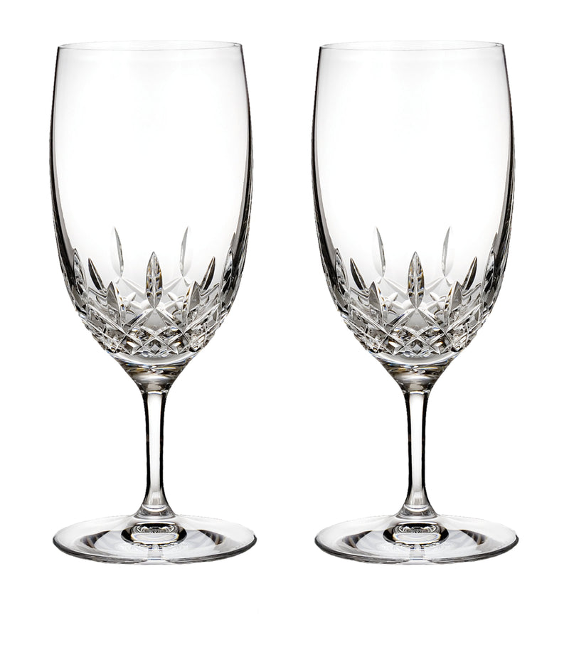 Waterford Lismore Essence iced beverage glasses, set of two 530ml (British brand)