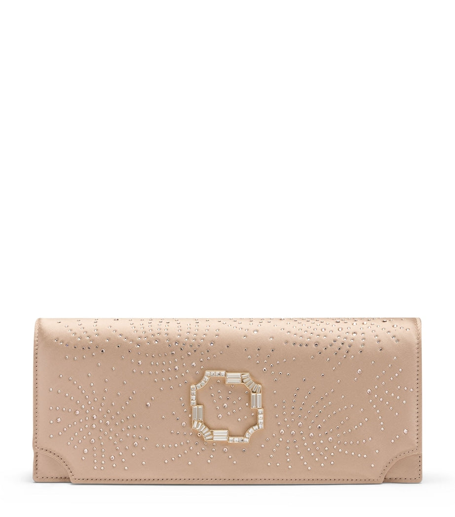Malone Souliers embellished satin Vivien clutch bag, UK version