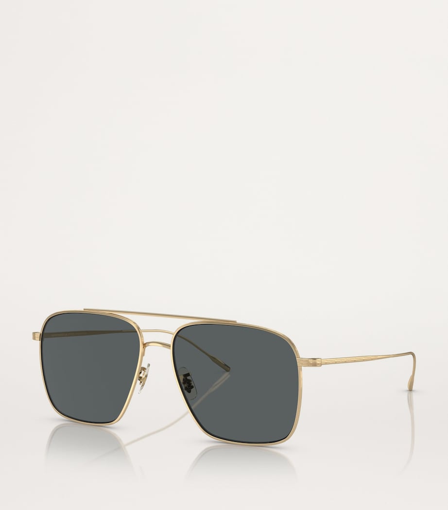 Oliver Peoples Dresner sunglasses titanium gold-tone (British brand)