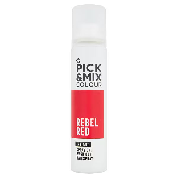Superdrug Temporary Hair Colour Spray Black 75ml, imported from the UK