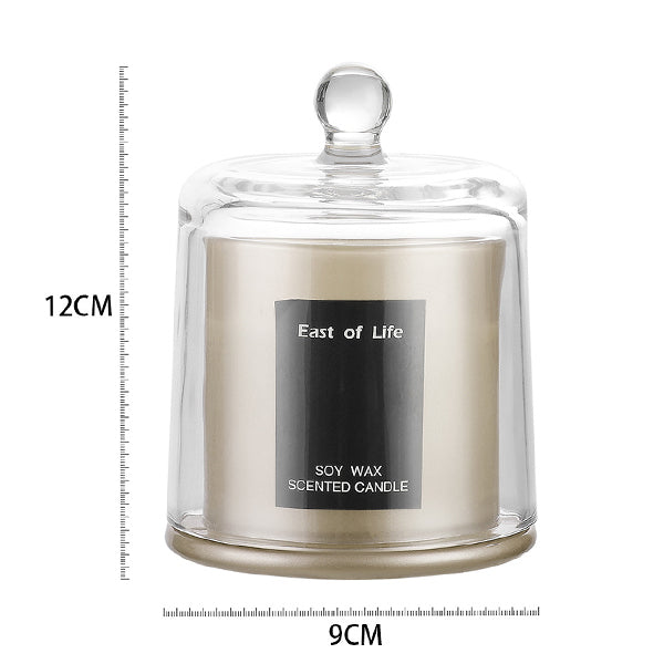 Livingandhome soy wax scented candle Lychee and White Tea (British brand)