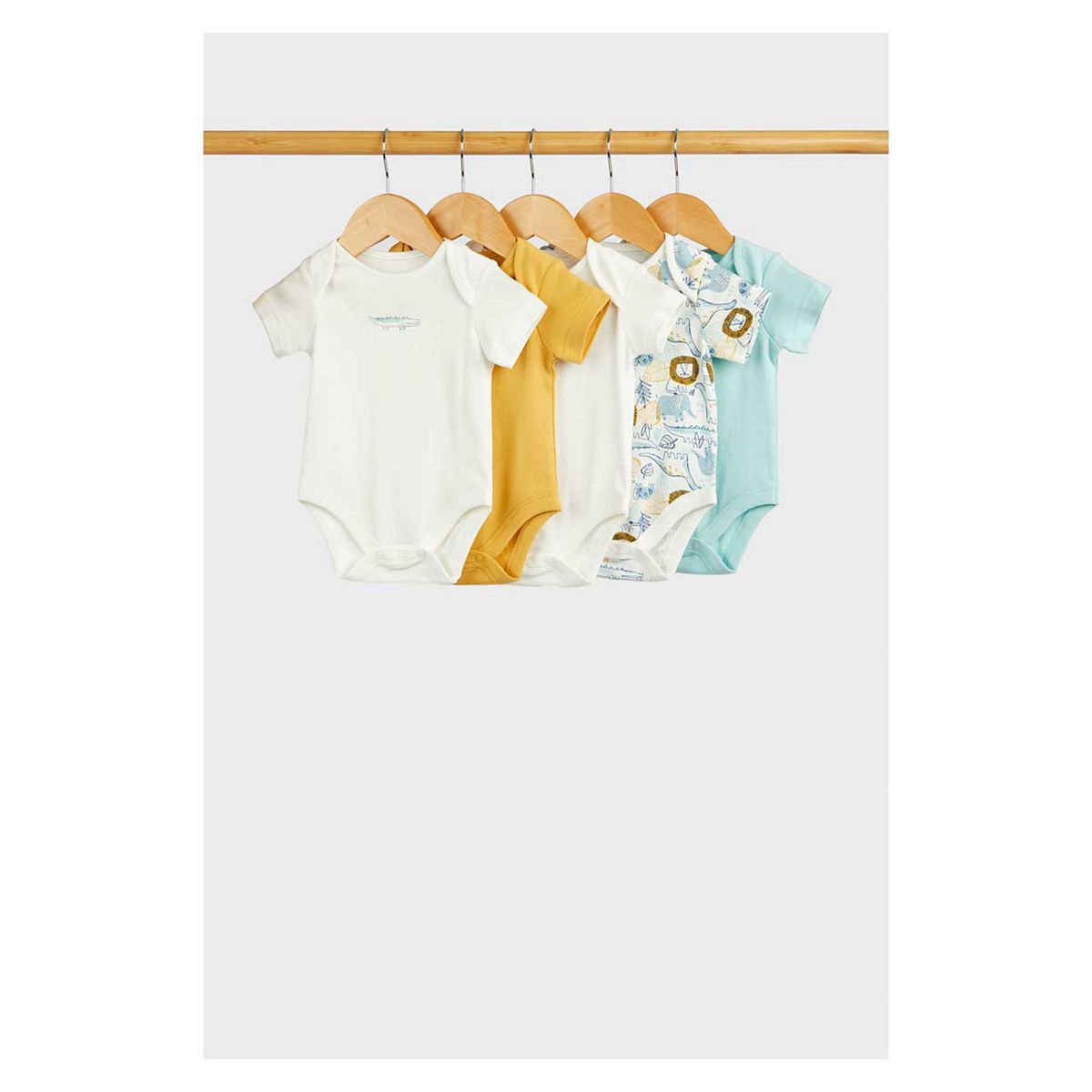 Mothercare Safari Short-Sleeved Bodysuits - 5 Pack GOODS Boots   