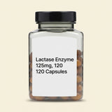 Holland & Barrett Lactase Enzyme supplement 125mg 120 capsules, UK version