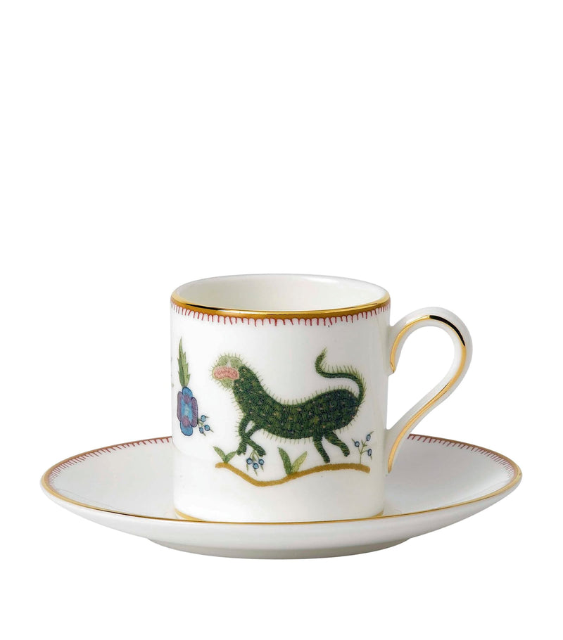 Wedgwood Mythical Creatures coffee cup and saucer (British brand)