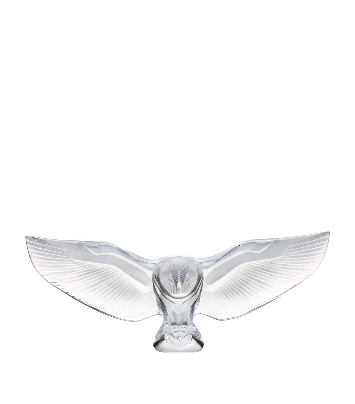 Lalique Barn Owl crystal sculpture, UK version