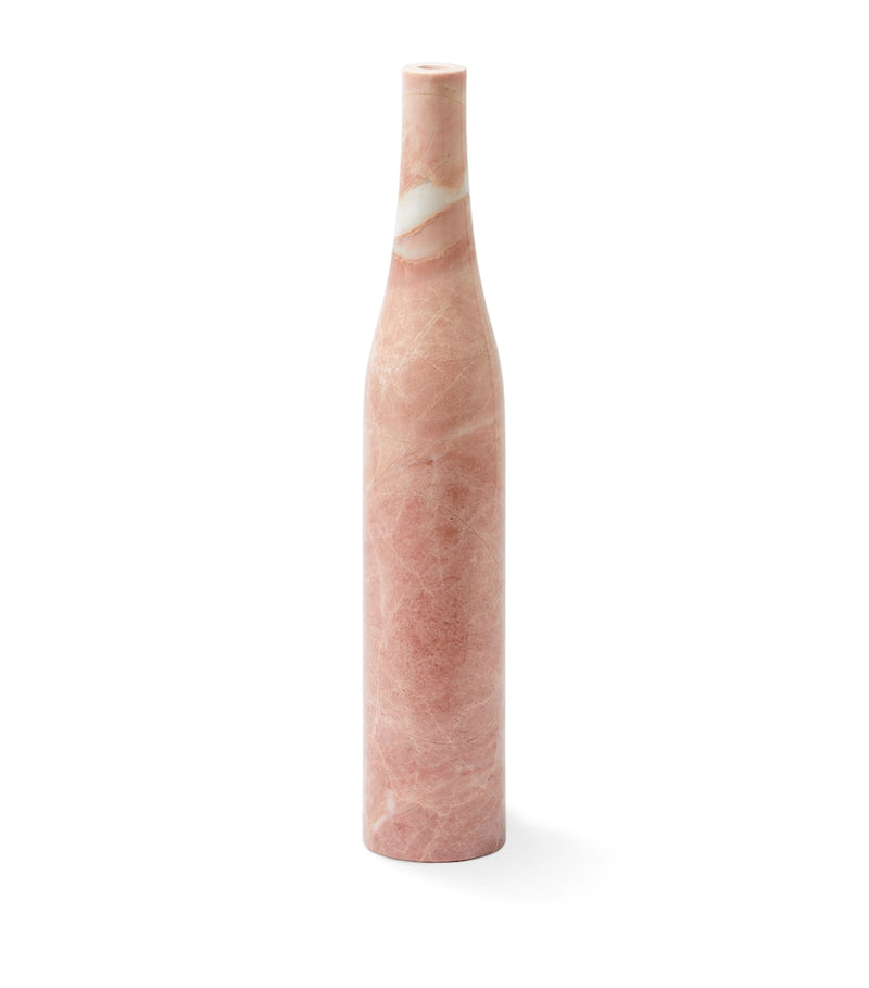 POLSPOTTEN Marble Heritage Bottle Candle Holder 47cm, imported from the UK