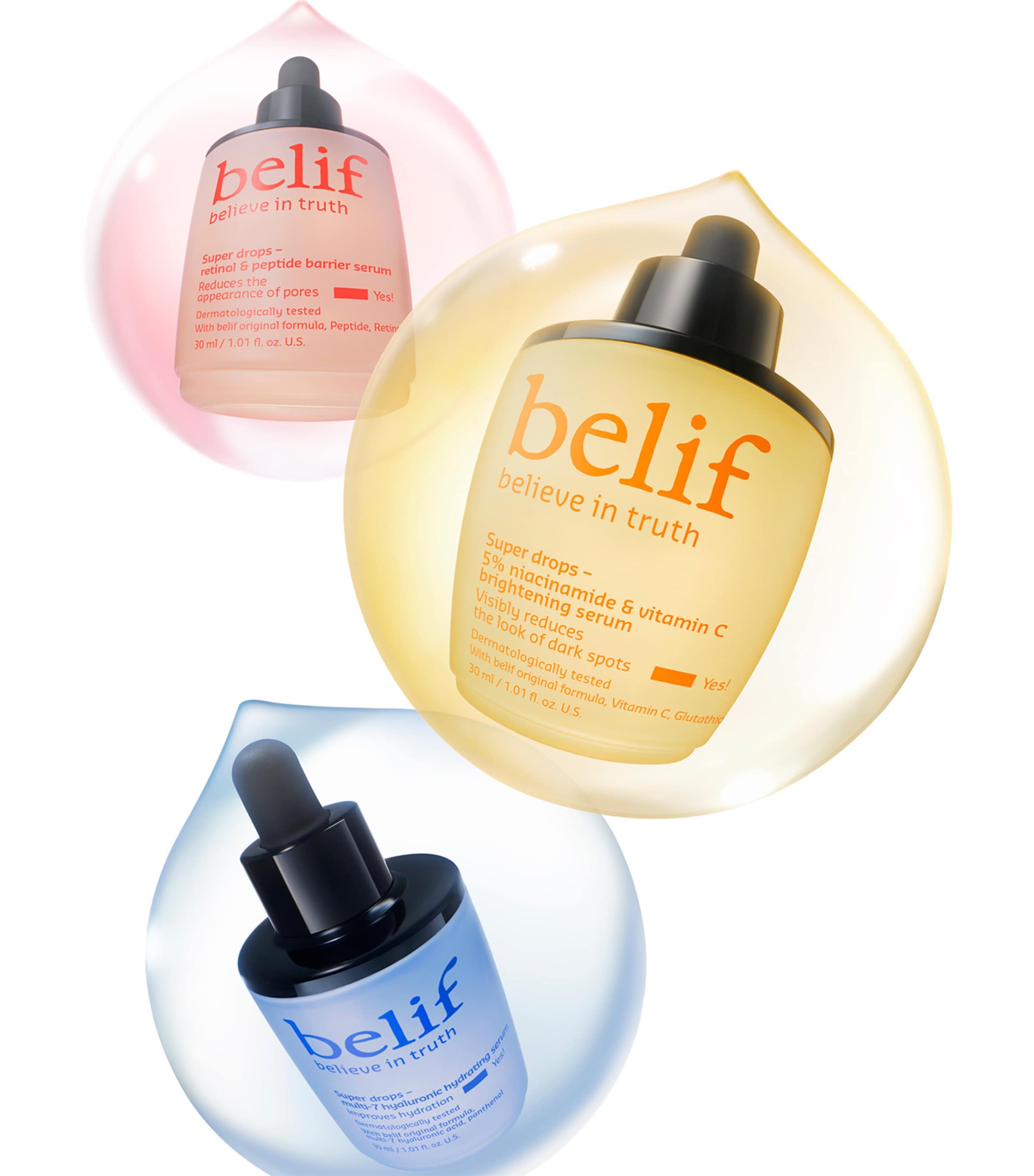 Belif Super Drops Retinol & Peptide Barrier Serum 30ml (British brand)