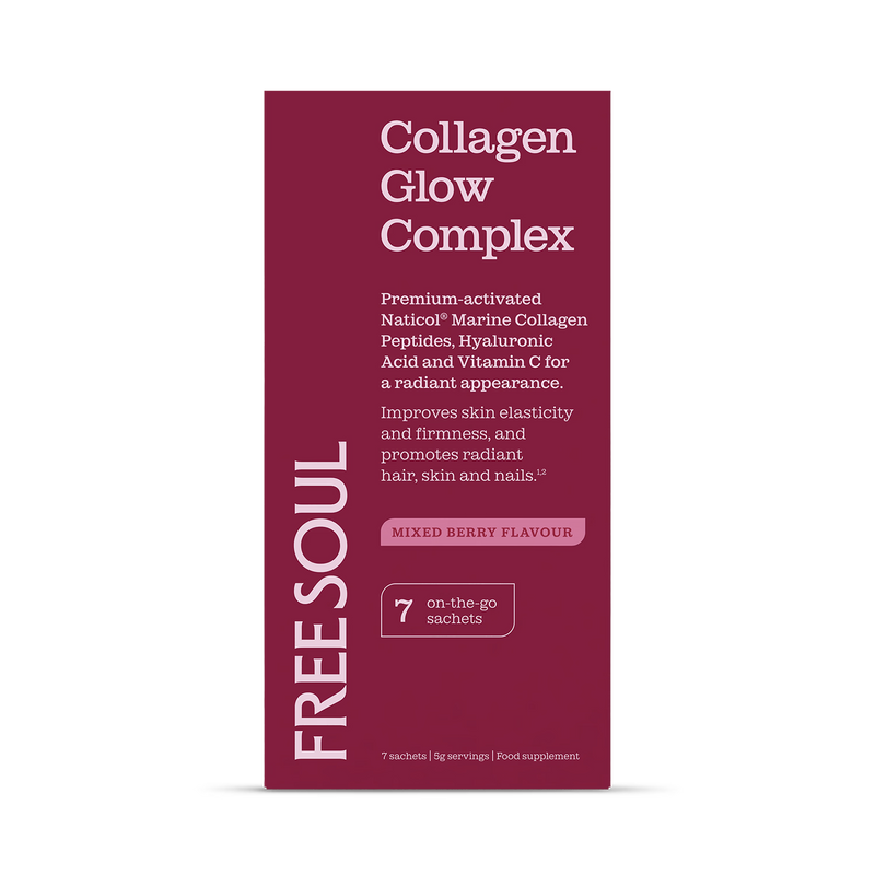 Free Soul Collagen Glow mixed berry sachets (British brand)