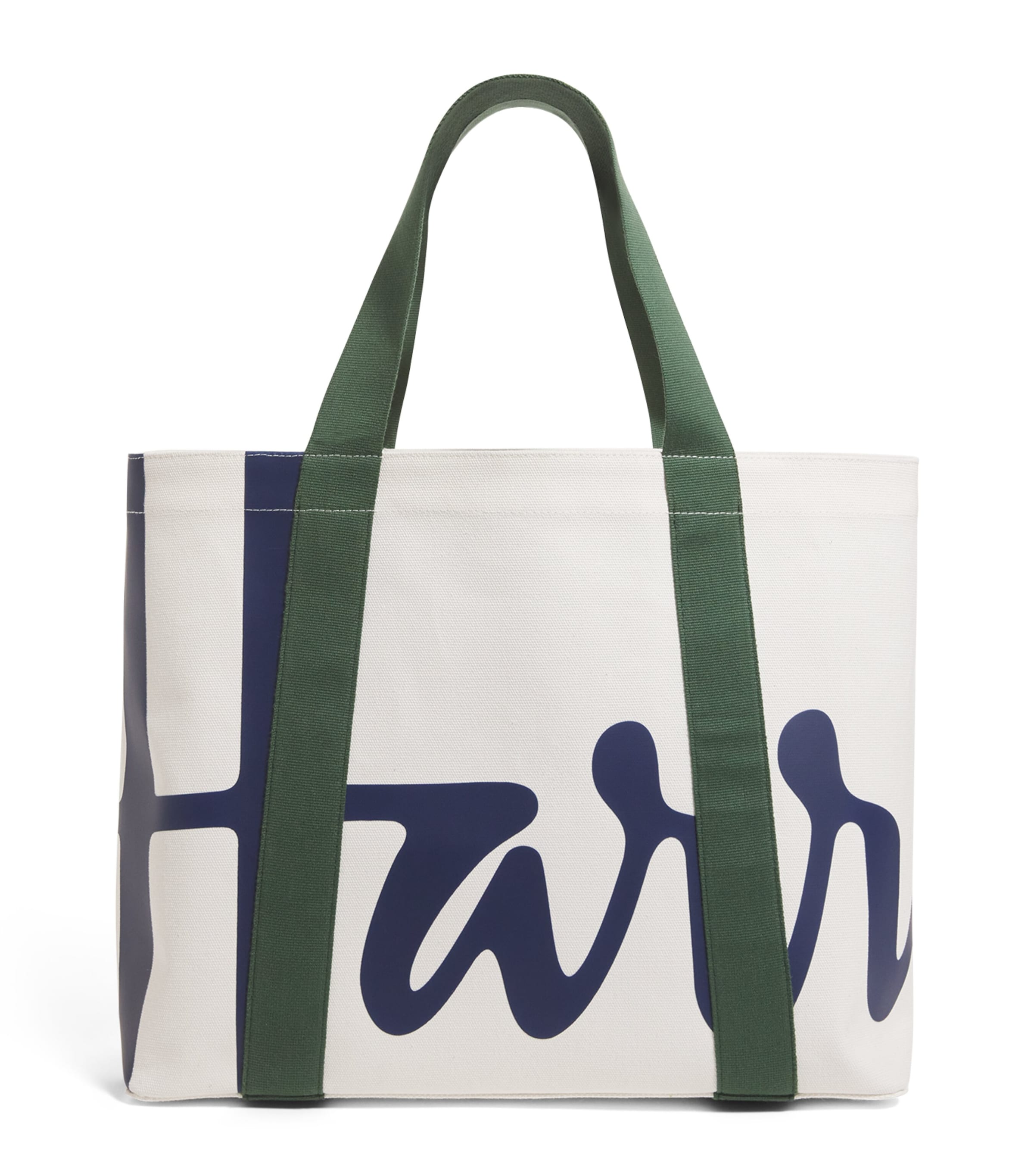 Harrods medium cotton logo tote bag, UK version