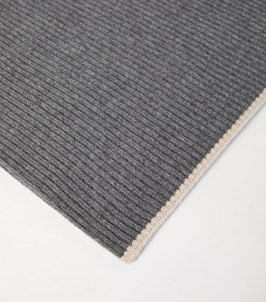 Brunello Cucinelli cashmere English rib scarf 70x235cm, UK version