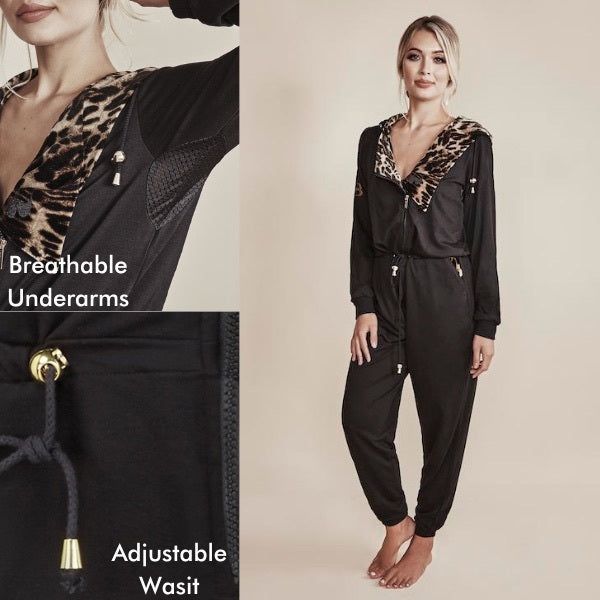 Bronzie After Tan Jumpsuit Black Size 20-24 Curve GOODS Superdrug   