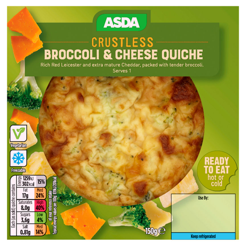 ASDA Crustless Broccoli & Cheddar Quiche