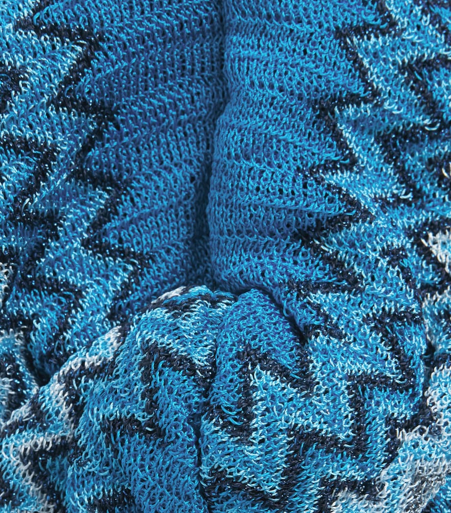 Missoni knot-front zigzag headband Italian accessory, imported from the UK