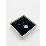 SVNX sparkly heart necklace silver, imported from the UK