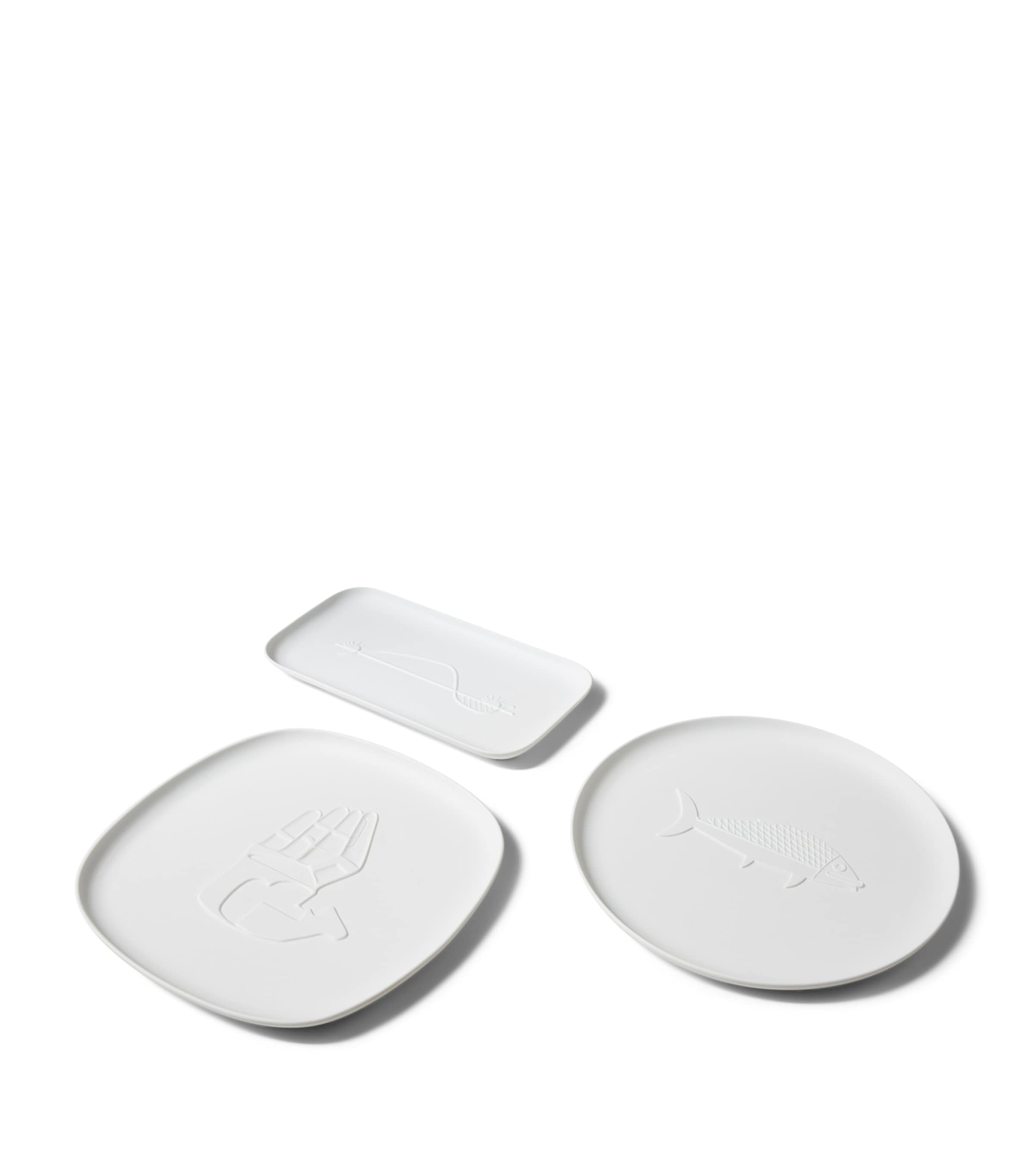 Cassina x Ginori 1735 porcelain tray with Le Corbusier Chandigarh design 34cm - British product