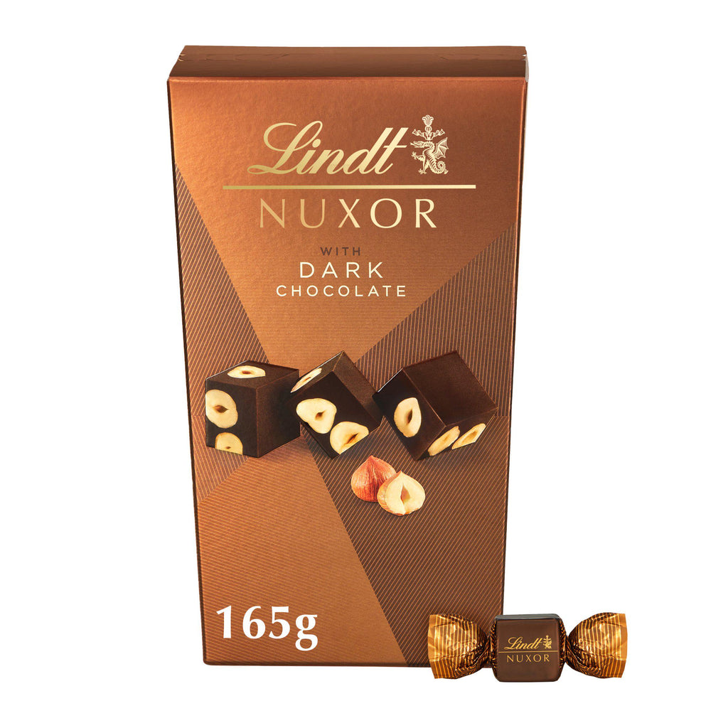 Lindt Nuxor with Dark Chocolate & Whole Roasted Hazelnuts Box 165g