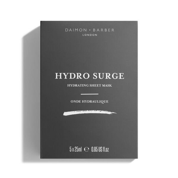 Daimon Barber Hydro Surge sheet mask with apple and hyaluronic, imported from the UK