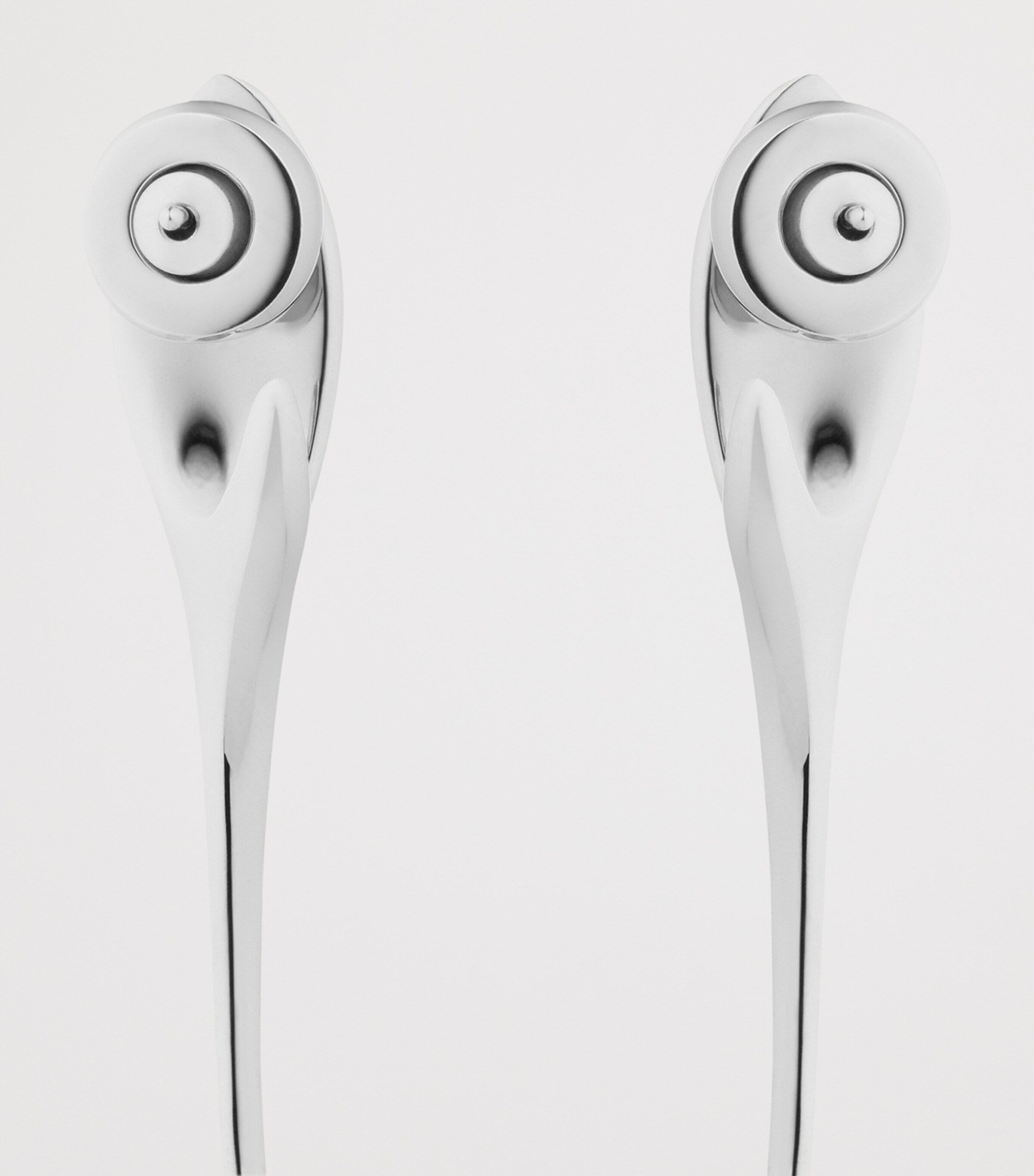 Givenchy Spike Earrings silver tone drop design, UK version