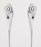 Givenchy Spike Earrings silver tone drop design, UK version