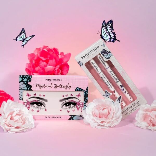 Profusion Cosmetics face stickers Mystical Butterfly - British product