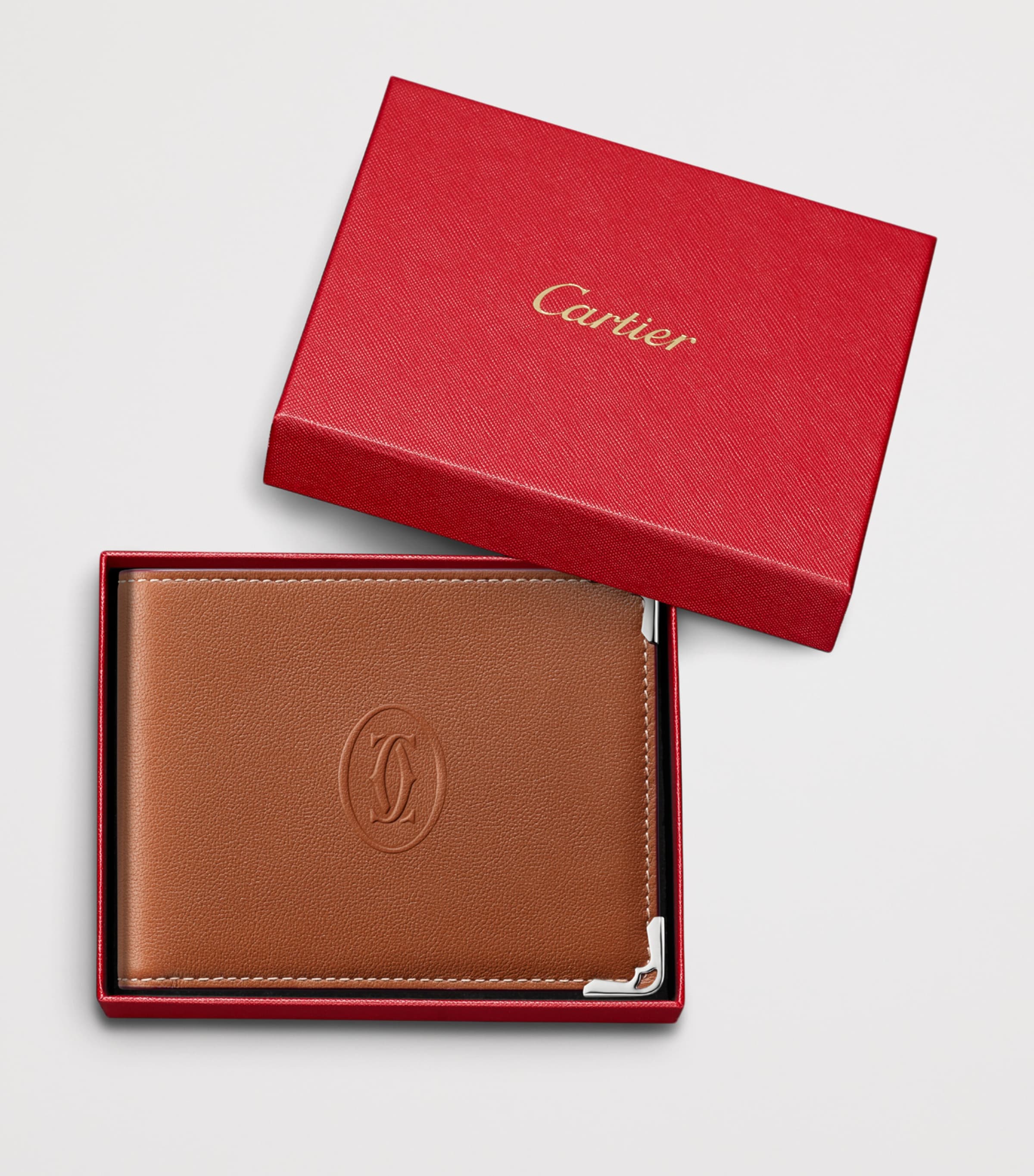 Cartier Must de Cartier leather wallet 9cm x 12cm - British product