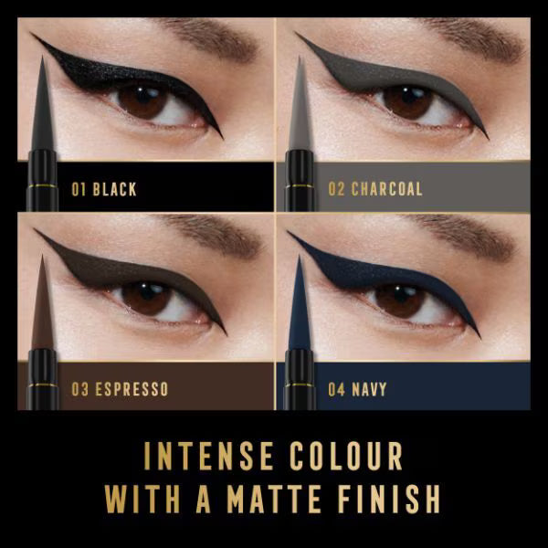 Max Factor liquid eyeliner Espresso 1.7ml, imported from the UK