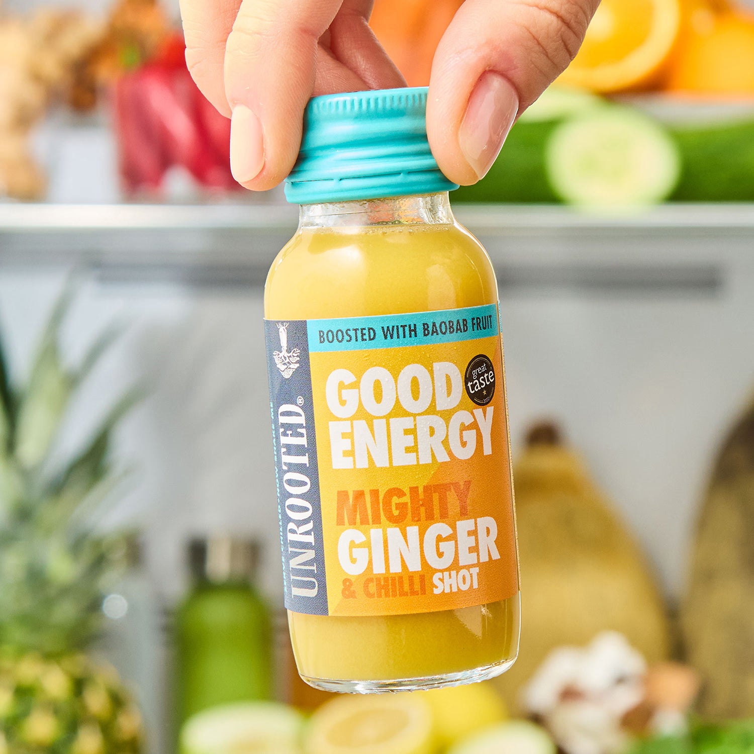 Unrooted Good Energy Ginger Chilli Shot 60ml (British brand)