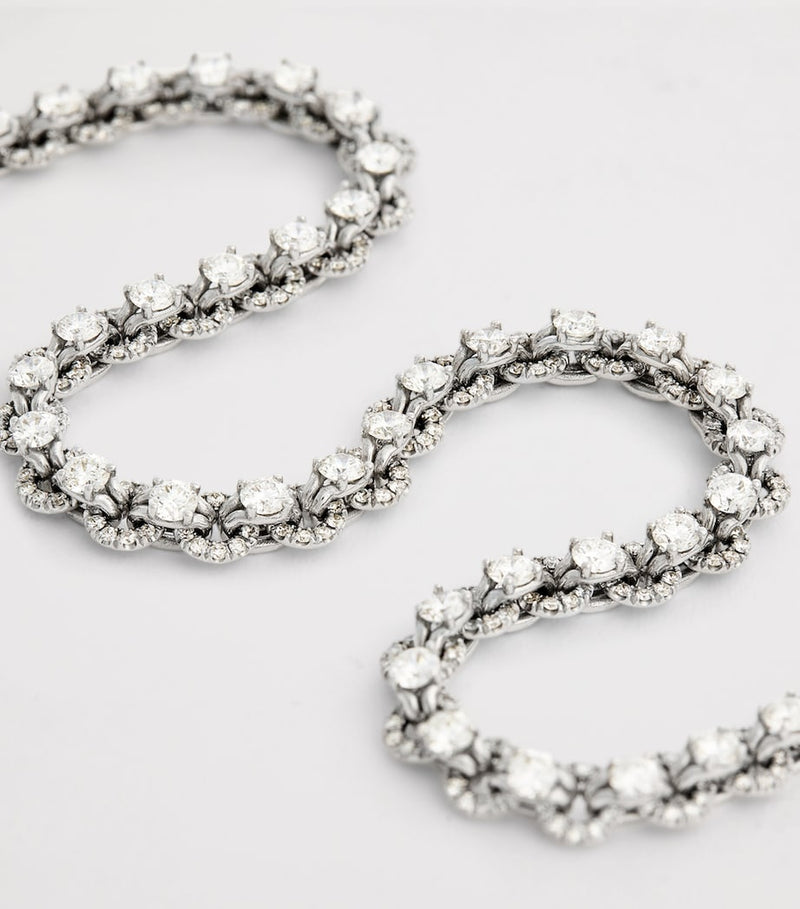 Spinelli Kilcollin white gold diamond Lumia necklace (British brand)