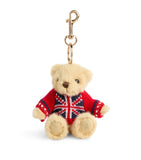 Harrods Union Jack bear keyring 9cm height, UK version