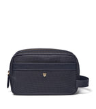 Aspinal Of London logo-detail wash bag - British product