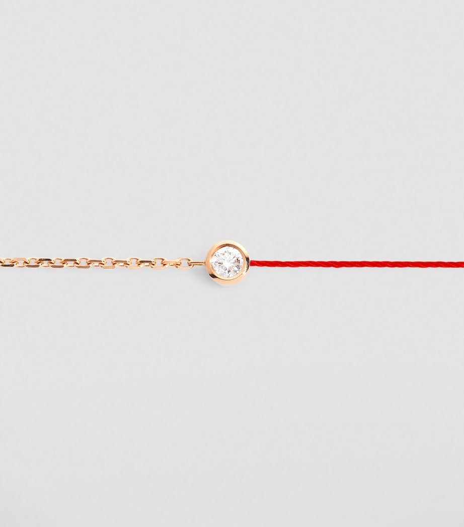 Redline half-chain bracelet rose gold diamond (British brand)