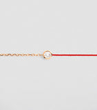 Redline half-chain bracelet rose gold diamond (British brand)