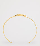 Saint Laurent Cassandre Cuff Bracelet gold-tone metal (British brand)
