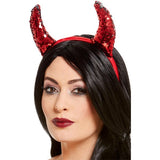 Smiffys reversible sequin devil horns headband, UK version