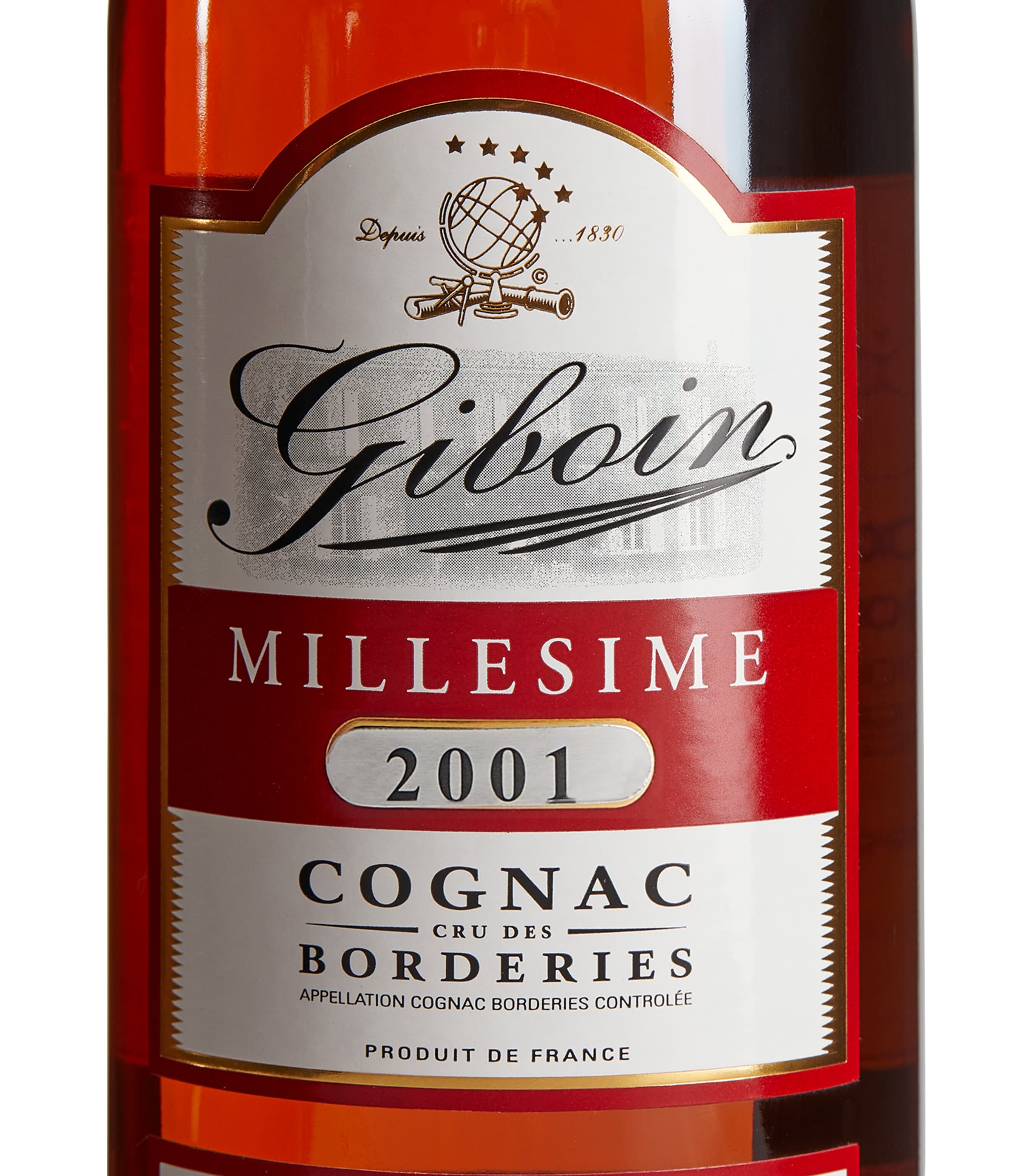 Giboin Cognac de L'Hermitage Borderies 2001 70cl, UK version